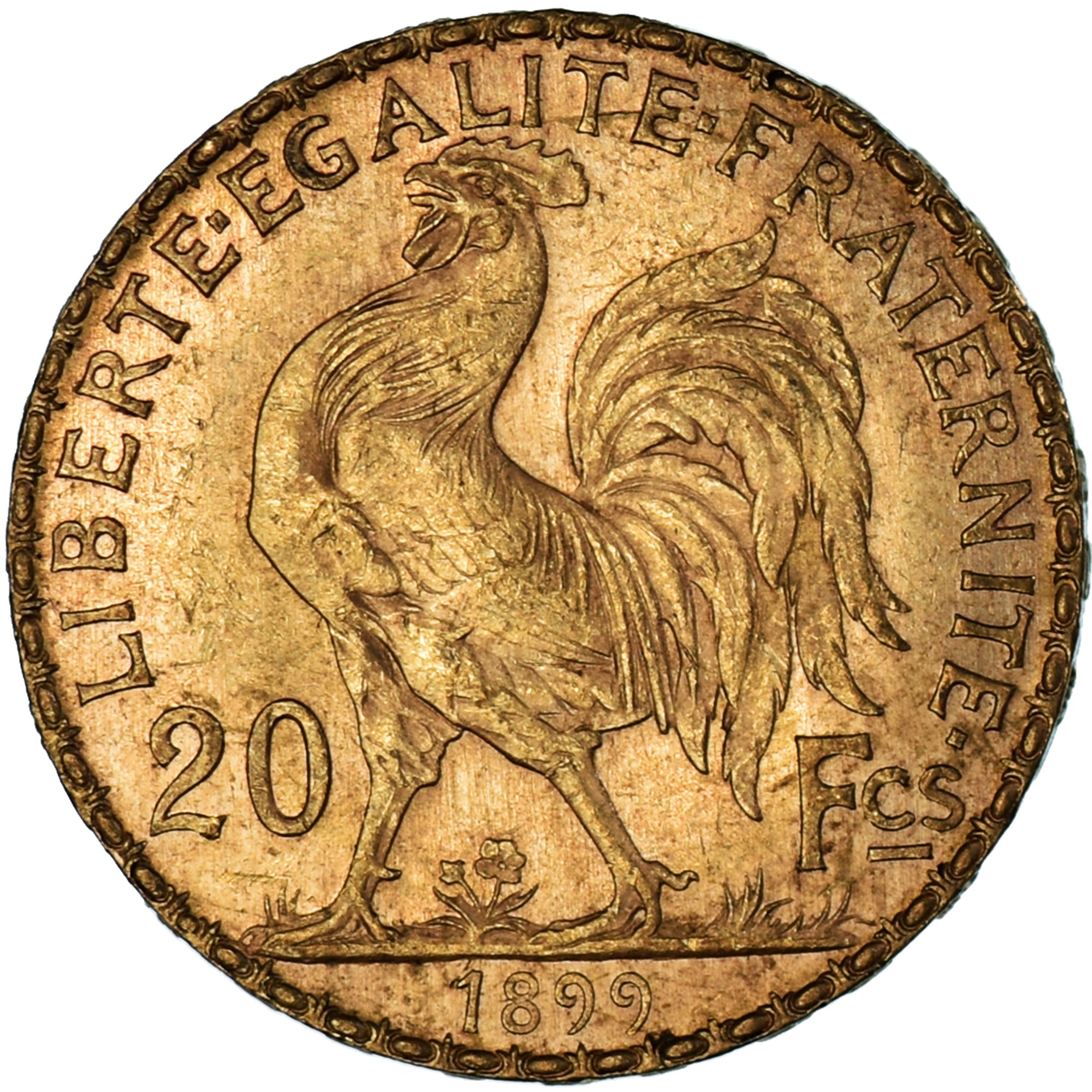 France, Marianne, 20 Francs, 1899, AU(50-53), Gold, KM:847, Gadoury:1064