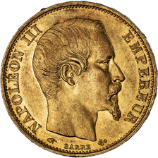 France,Napoleon III,20 Francs,1860,Paris,AU(50-53), Gold, KM 781.1, Gadoury 1061