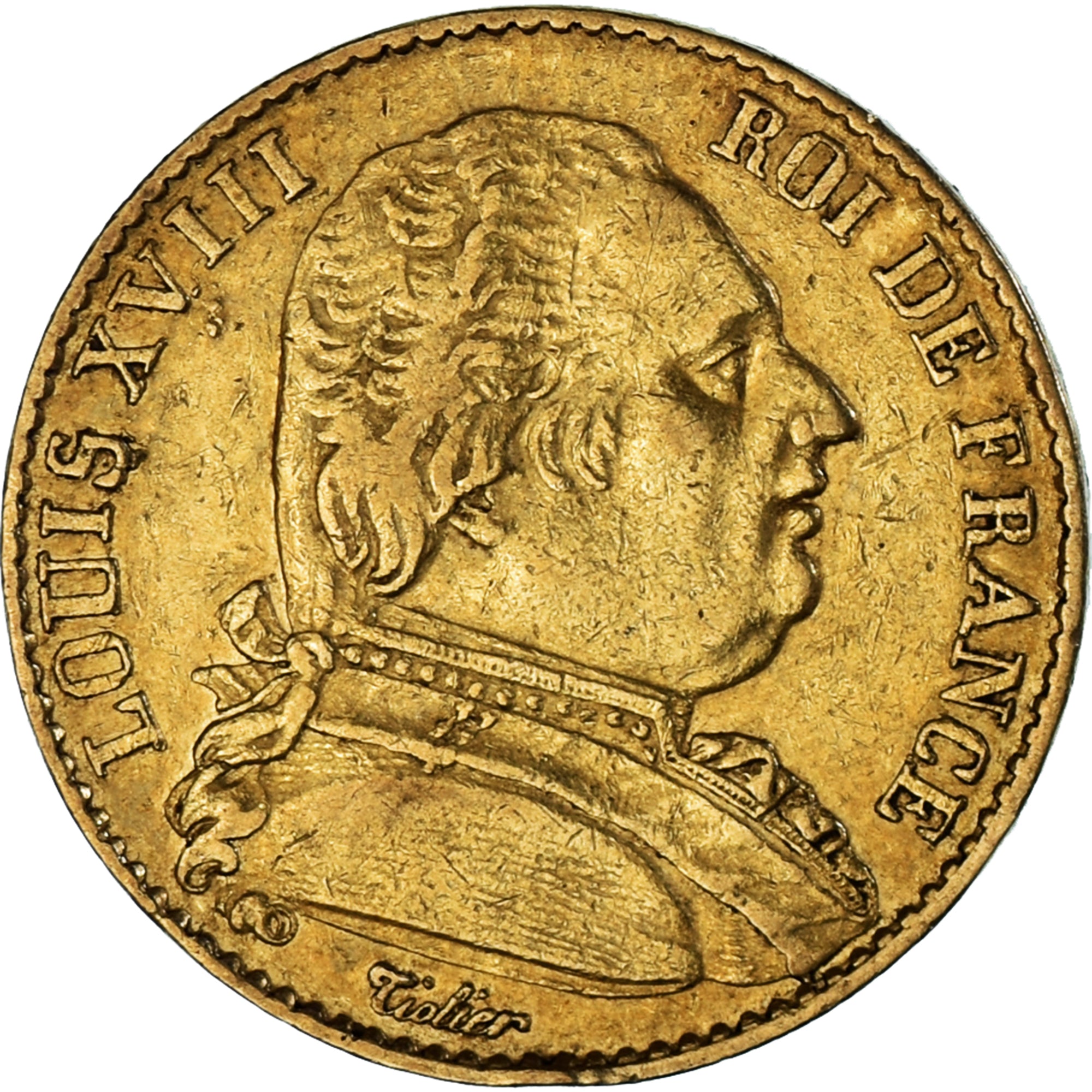 Monnaie, France, Louis XVIII, 20 Francs, 1814, Paris, TTB, Or, Gadoury:1026