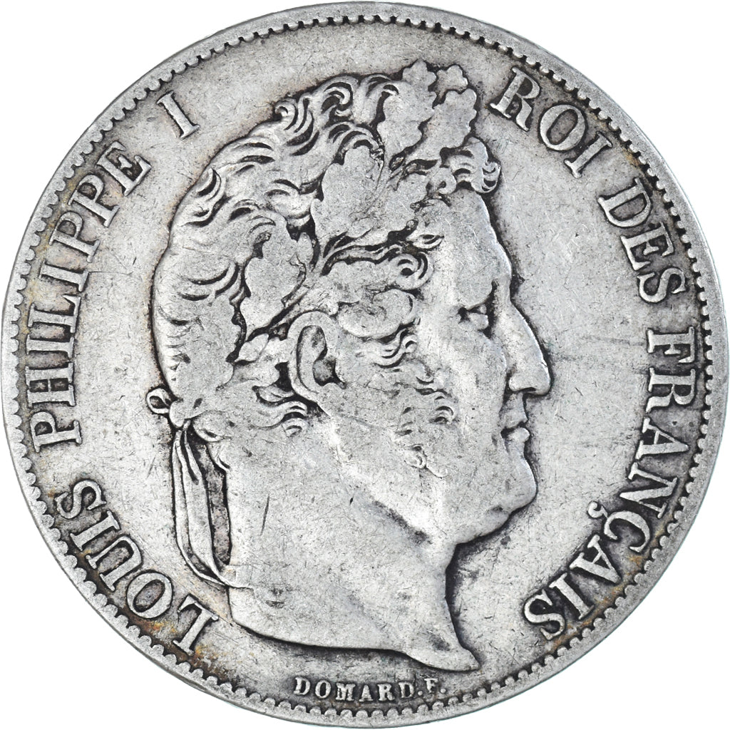 Coin, France, Louis-Philippe, 5 Francs, 1844, Paris, VF(30-35), Silver