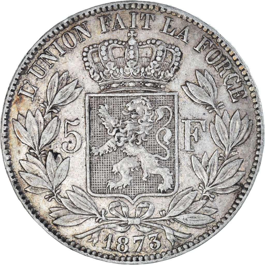 Monnaie, Belgique, Leopold II, 5 Francs, 5 Frank, 1873, TTB+, Argent, KM:24