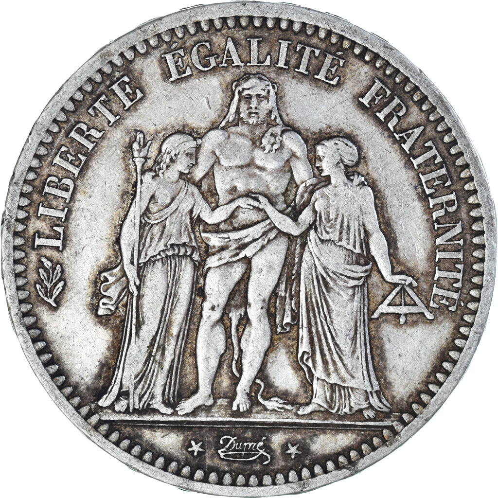 Monnaie, France, Hercule, 5 Francs, 1849, Paris, TTB, Argent, Gadoury:683