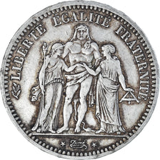 Monnaie, France, Hercule, 5 Francs, 1849, Paris, TTB, Argent, Gadoury:683