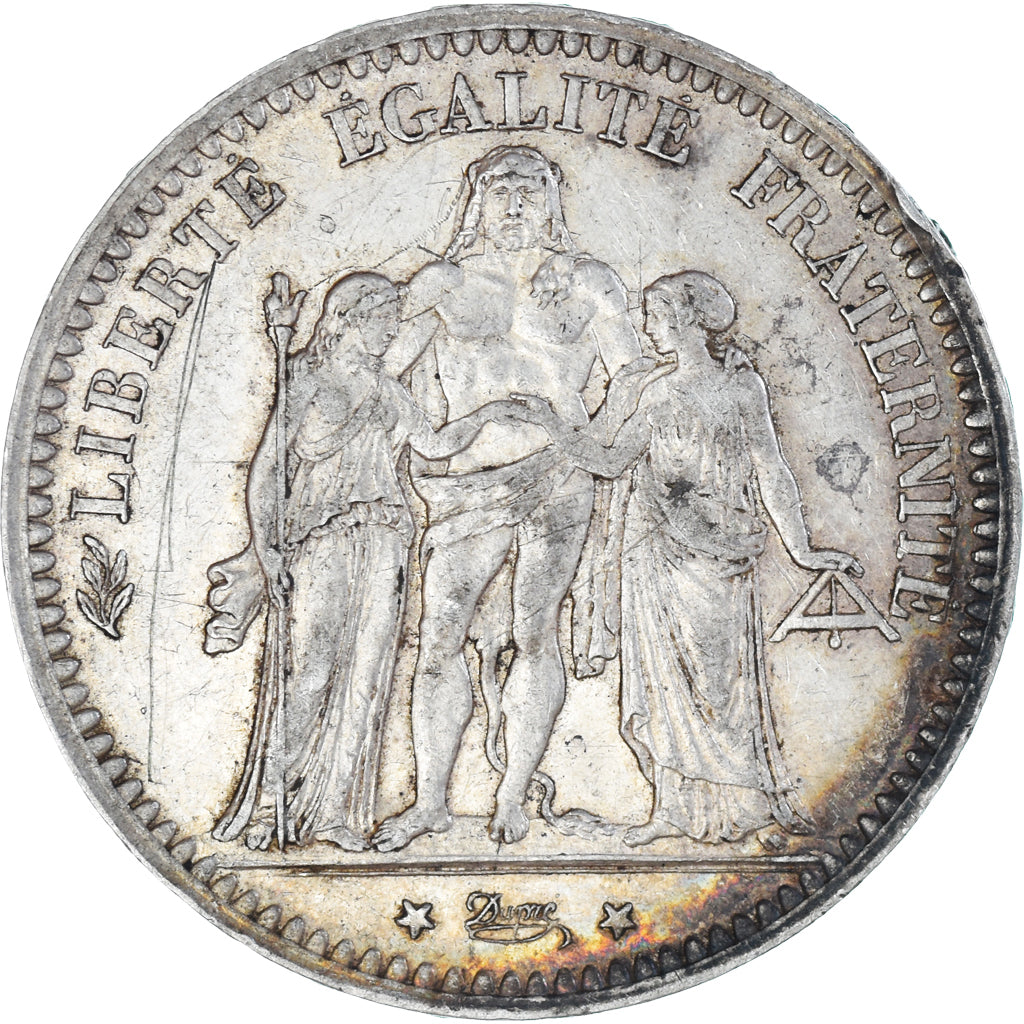 Moneta, Francia, Hercule, 5 Francs, 1873, Paris, BB+, Argento, KM:820.1