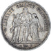 Coin, France, Hercule, 5 Francs, 1873, Bordeaux, VF(30-35), Silver, KM:820.2