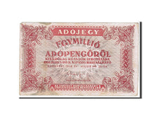 Banconote, Ungheria, 1,000,000 (Egymillió) Adópengö, 1946, KM:140c, BB