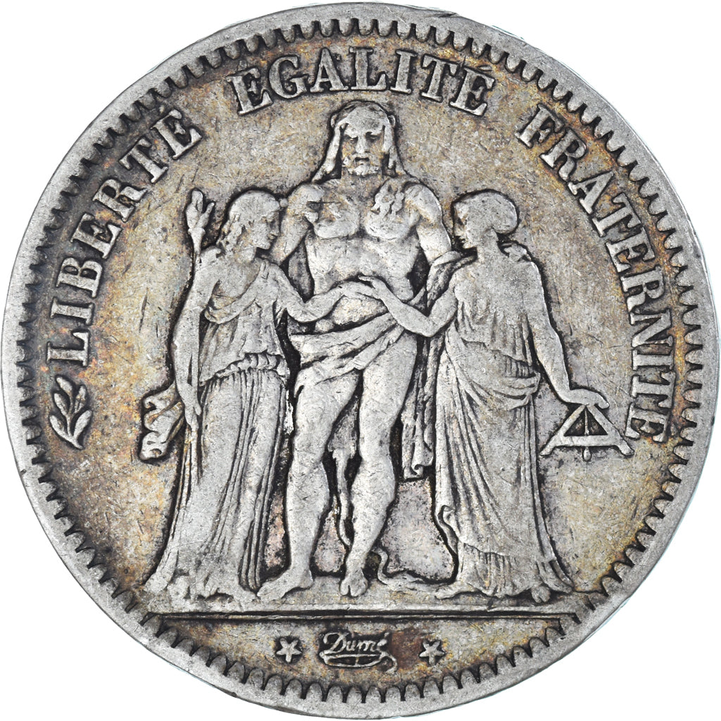 Coin, France, Hercule, 5 Francs, 1849, Bordeaux, VF(30-35), Silver, KM:756.4