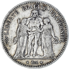 Münze, Frankreich, Hercule, 5 Francs, 1875, Bordeaux, S+, Silber, KM:820.2