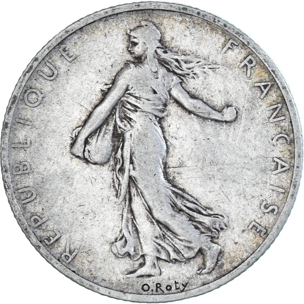 Moneda, Francia, Semeuse, 2 Francs, 1898, Paris, BC+, Plata, KM:845.1