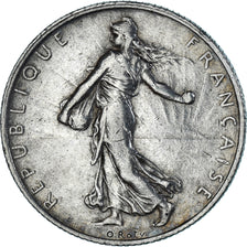 Moneta, Francia, Semeuse, 2 Francs, 1915, Paris, BB, Argento, KM:845.1