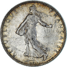 Coin, France, Semeuse, 2 Francs, 1915, Paris, AU(50-53), Silver, KM:845.1