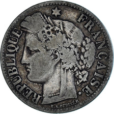 Coin, France, Cérès, 2 Francs, 1871, Bordeaux, VF(30-35), Silver, KM:817.2