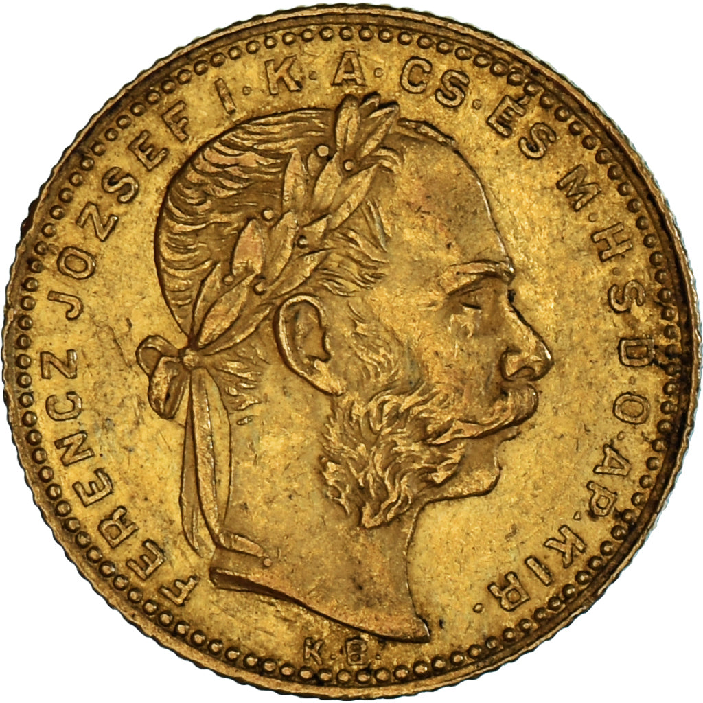 Moeda, Hungria, Franz Joseph I, 8 Forint 20 Francs, 1880, Kormoczbanya