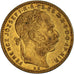 Moneta, Ungheria, Franz Joseph I, 8 Forint 20 Francs, 1890, BB+, Oro, KM:477