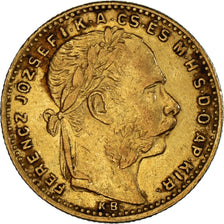 Moneda, Hungría, Franz Joseph I, 8 Forint 20 Francs, 1887, Kormoczbanya, MBC+