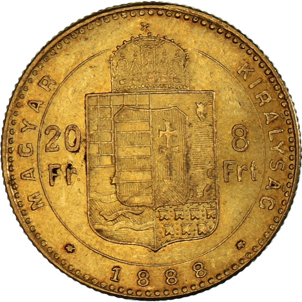 Moneta, Węgry, Franz Joseph I, 8 Forint 20 Francs, 1888, Kormoczbanya