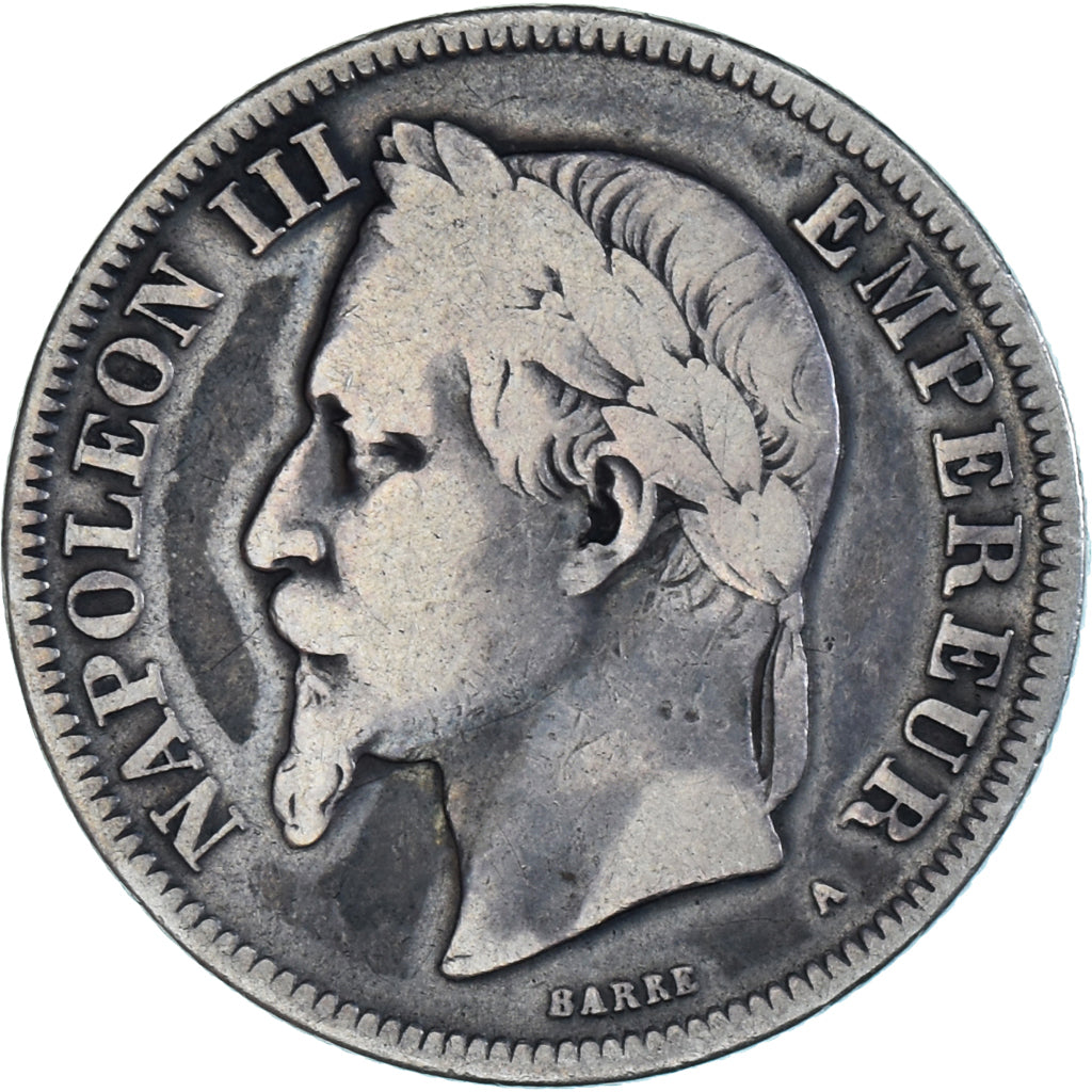 Coin, France, Napoleon III, Napoléon III, 2 Francs, 1869, Paris, F(12-15)