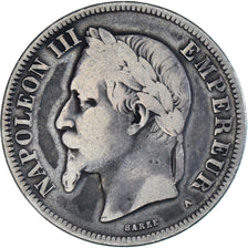 Coin, France, Napoleon III, Napoléon III, 2 Francs, 1869, Paris, F(12-15)