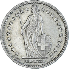 Coin, Switzerland, 2 Francs, 1945, Bern, EF(40-45), Silver, KM:21