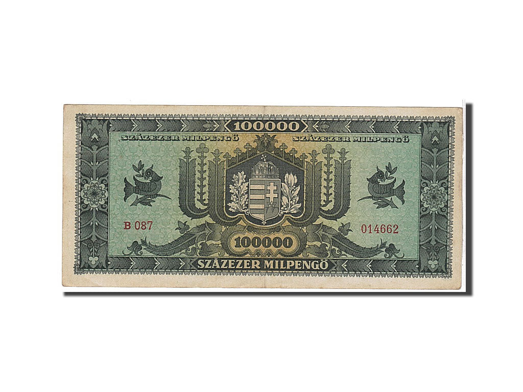 Banknote, Hungary, 100,000 Milpengö, 1946, KM:127, AU(50-53)
