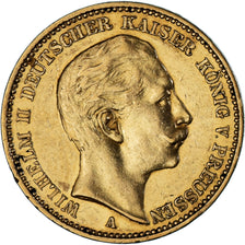 Moneta, Stati tedeschi, PRUSSIA, Wilhelm II, 20 Mark, 1899, Berlin, BB, Oro