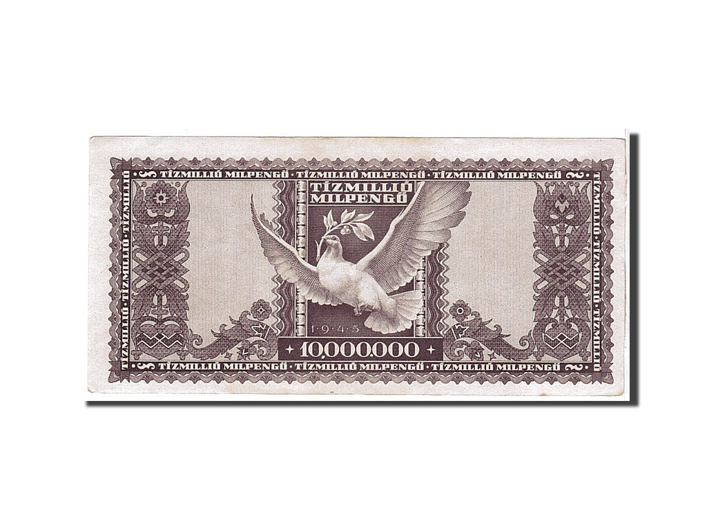 Banknote, Hungary, 10,000,000 Pengö, 1945, KM:123, AU(55-58)