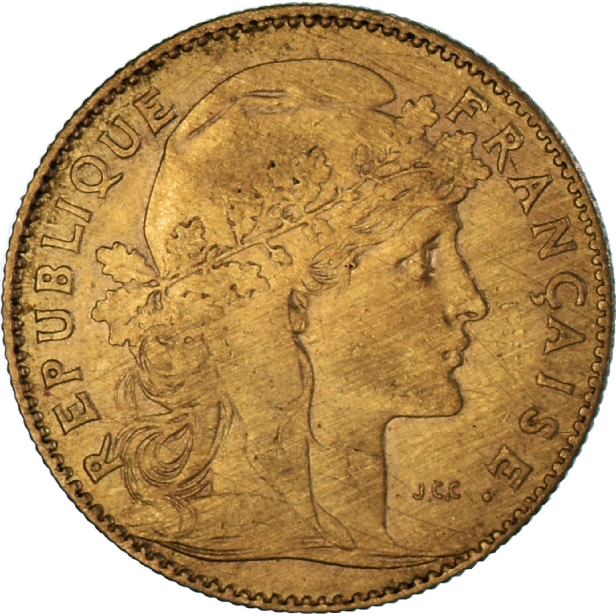 Munten, Frankrijk, Marianne, 10 Francs, 1899, Paris, ZF, Goud, KM:846