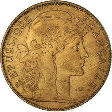 Munten, Frankrijk, Marianne, 10 Francs, 1899, Paris, ZF, Goud, KM:846