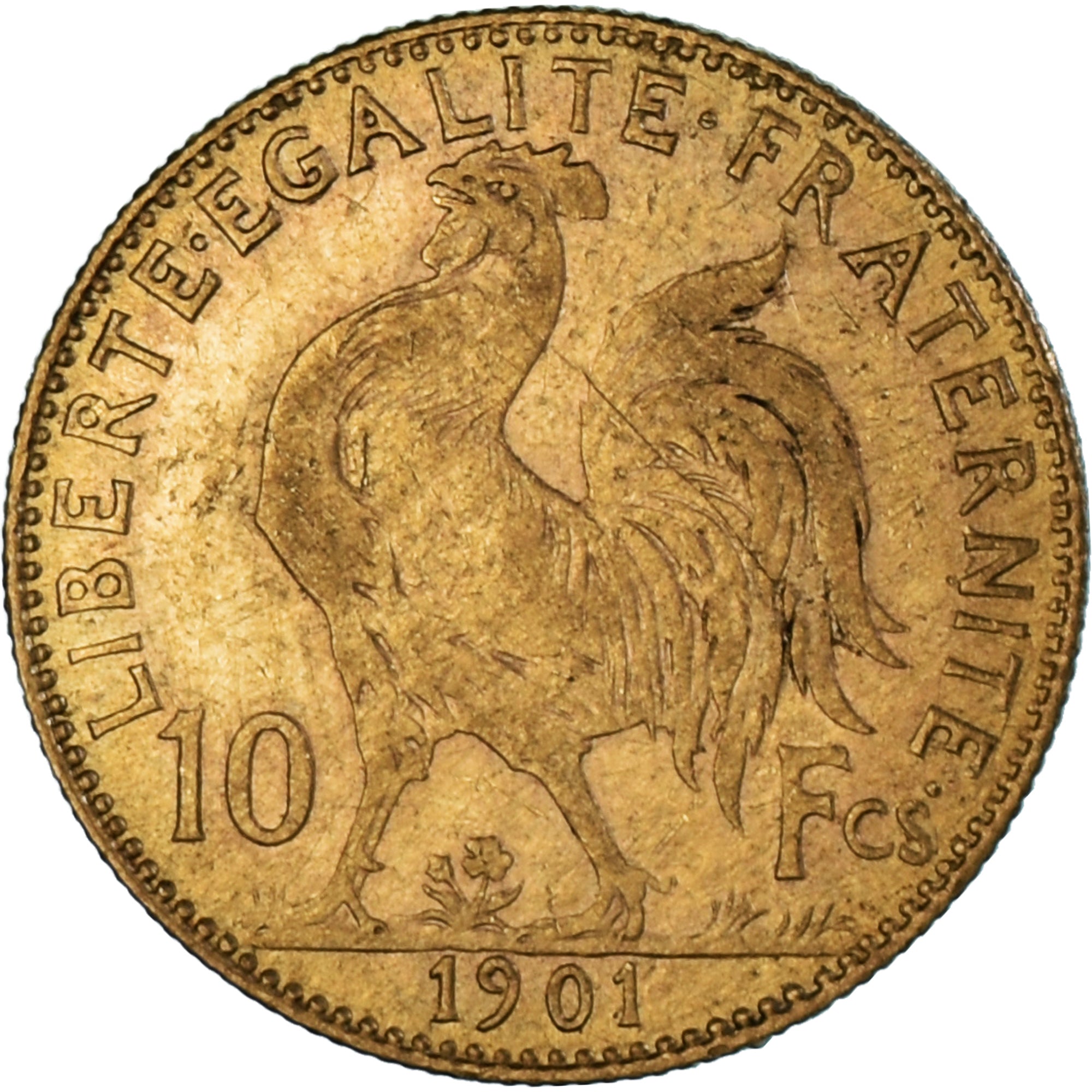 Moneta, Francia, Marianne, 10 Francs, 1901, Paris, BB, Oro, KM:846, Gadoury:1017