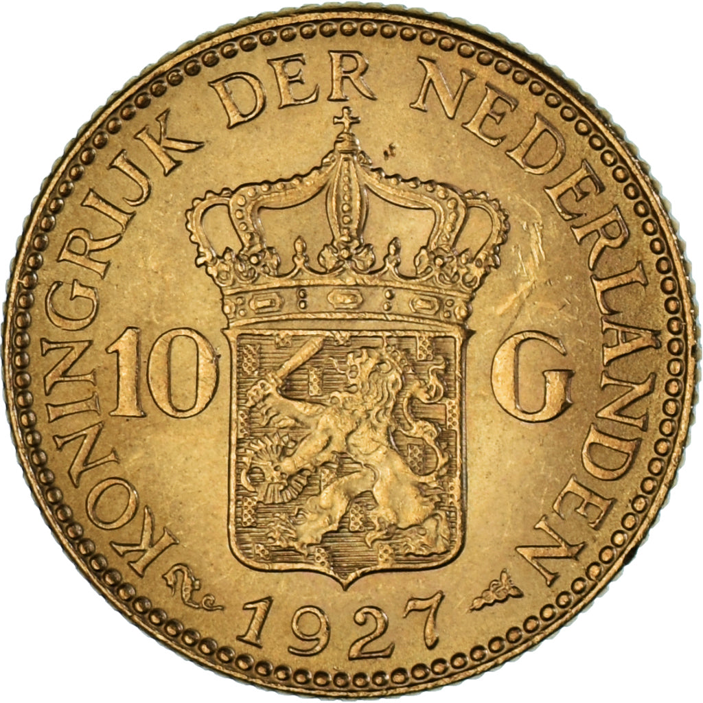 Monnaie, Pays-Bas, Wilhelmina I, 10 Gulden, 1927, SUP, Or, KM:162
