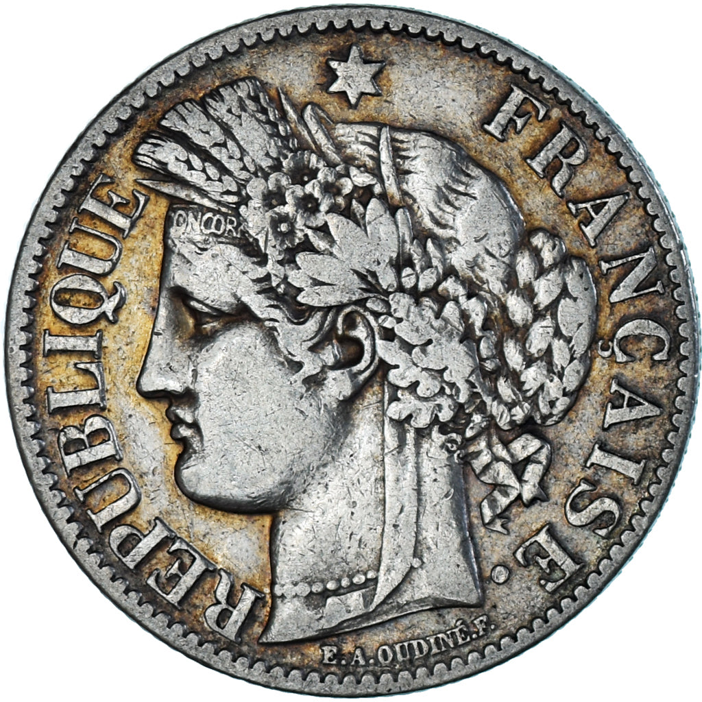 Coin, France, Cérès, 2 Francs, 1887, Paris, EF(40-45), Silver, KM:817.1