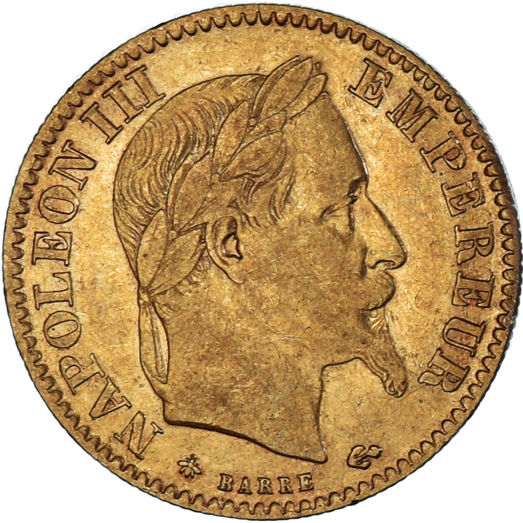 Coin, France, Napoleon III, 10 Francs, 1867, Paris, EF(40-45), Gold, KM:800.1