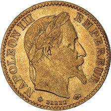 Coin, France, Napoleon III, 10 Francs, 1867, Paris, EF(40-45), Gold, KM:800.1