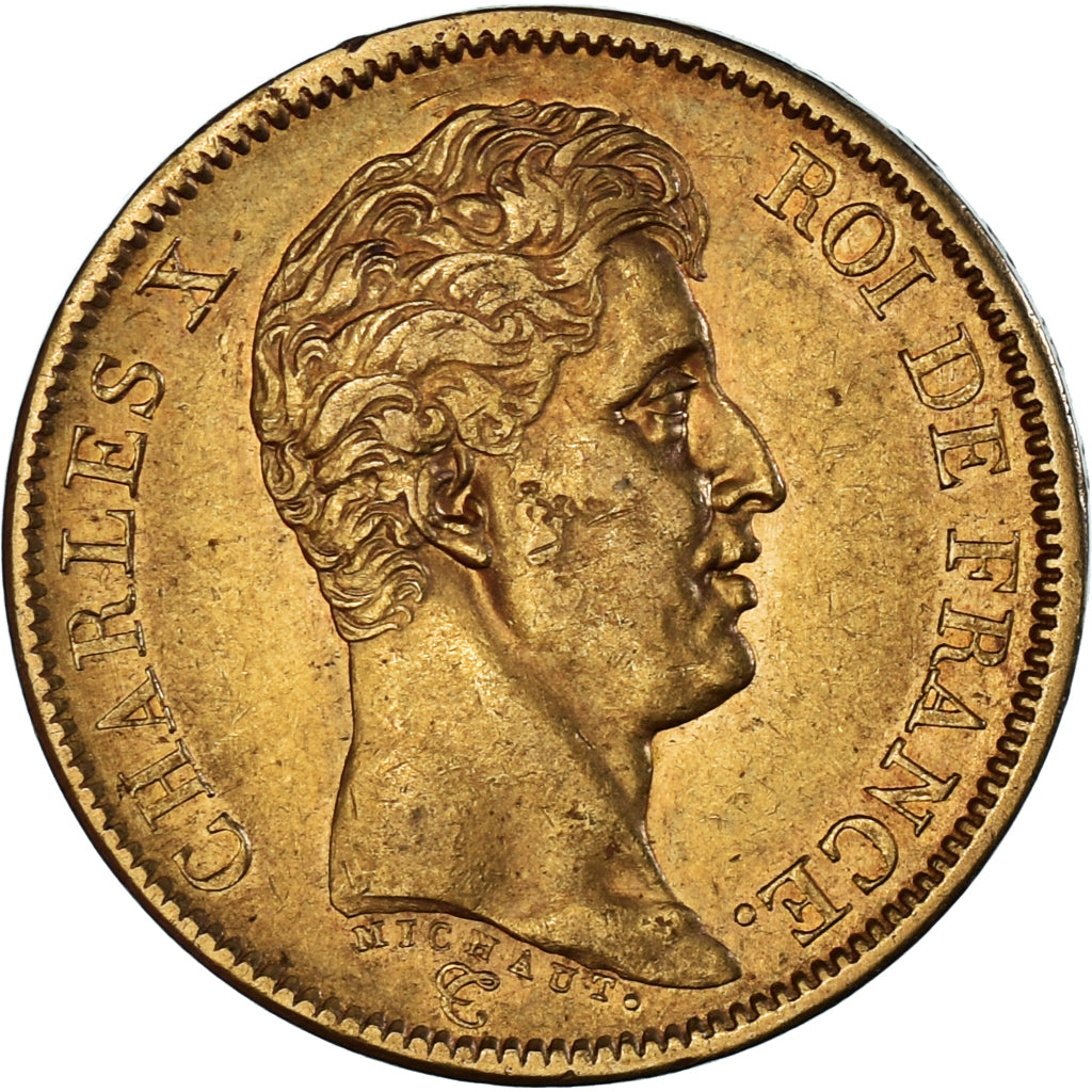 Coin, France, Charles X, 40 Francs, 1824, Paris, EF(40-45), Gold, Gadoury:1105