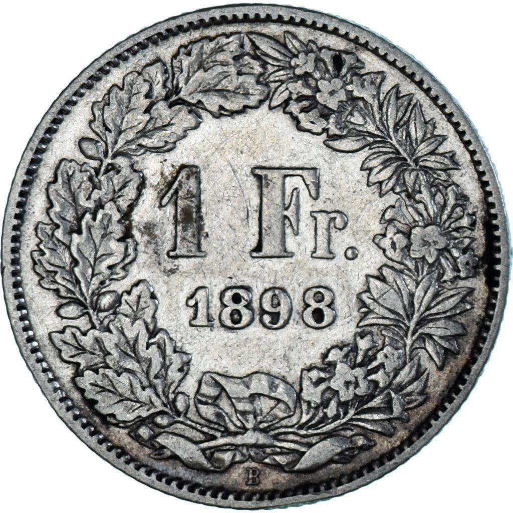 Coin, Switzerland, Franc, 1898, Bern, EF(40-45), Silver, KM:24