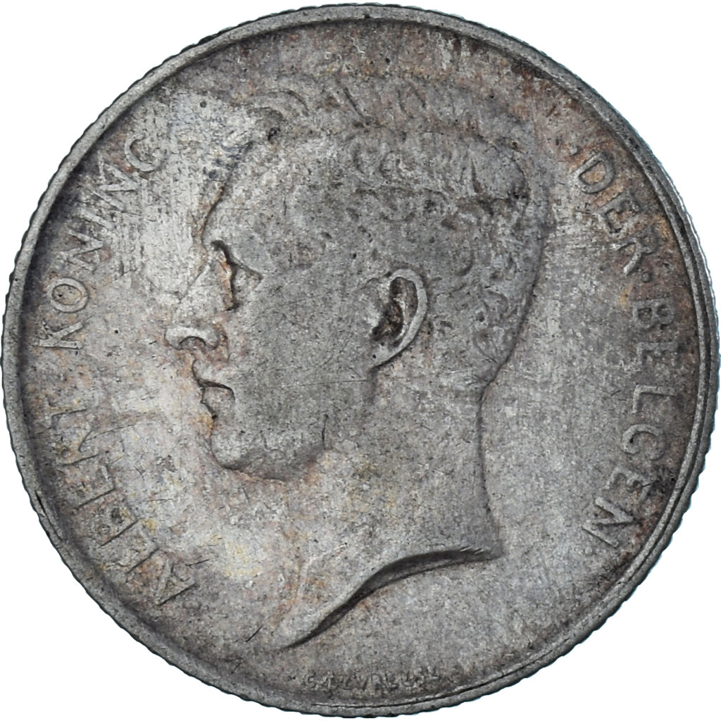 Moneta, Belgio, Albert I, Franc, 1911, Brussels, BB, Argento, KM:73.1