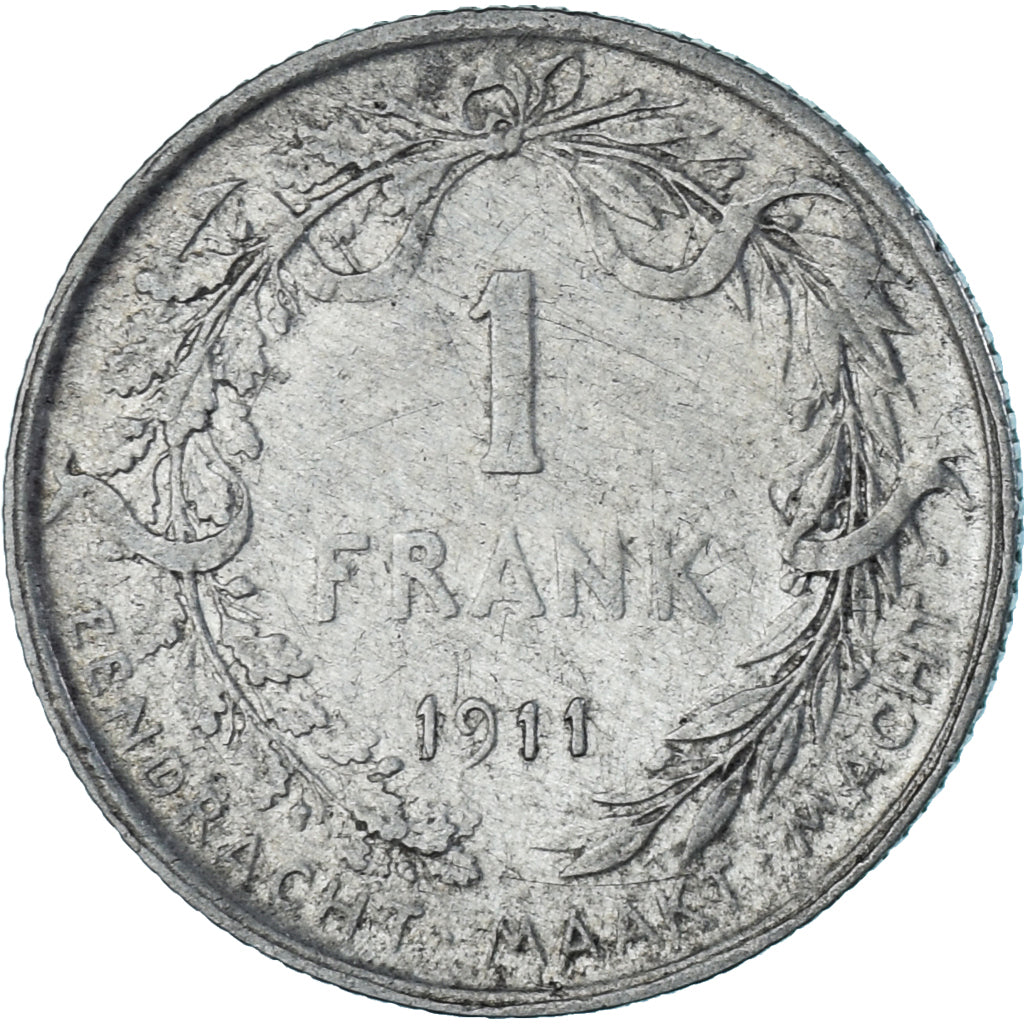 Moneta, Belgio, Albert I, Franc, 1911, Brussels, BB, Argento, KM:73.1