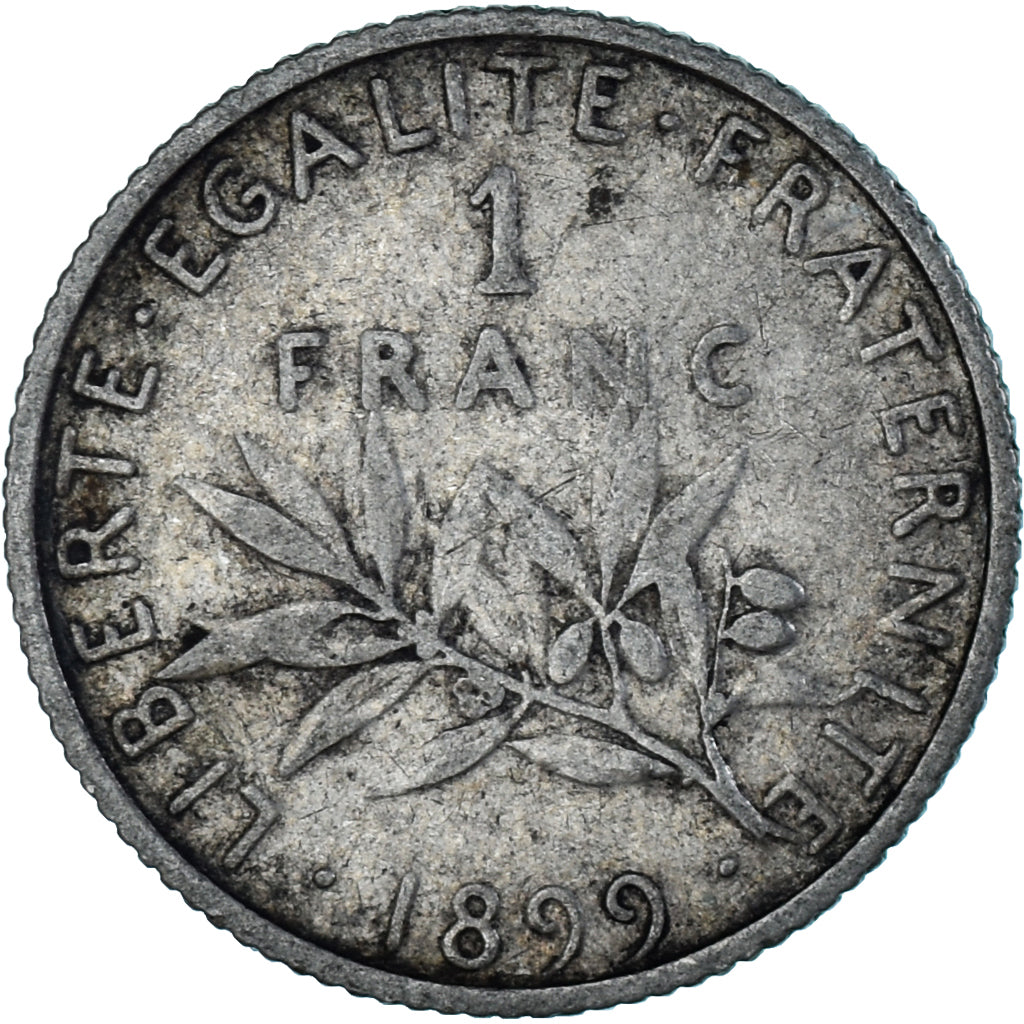 Monnaie, France, Semeuse, Franc, 1899, Paris, TB+, Argent, Gadoury:467, KM:844.1