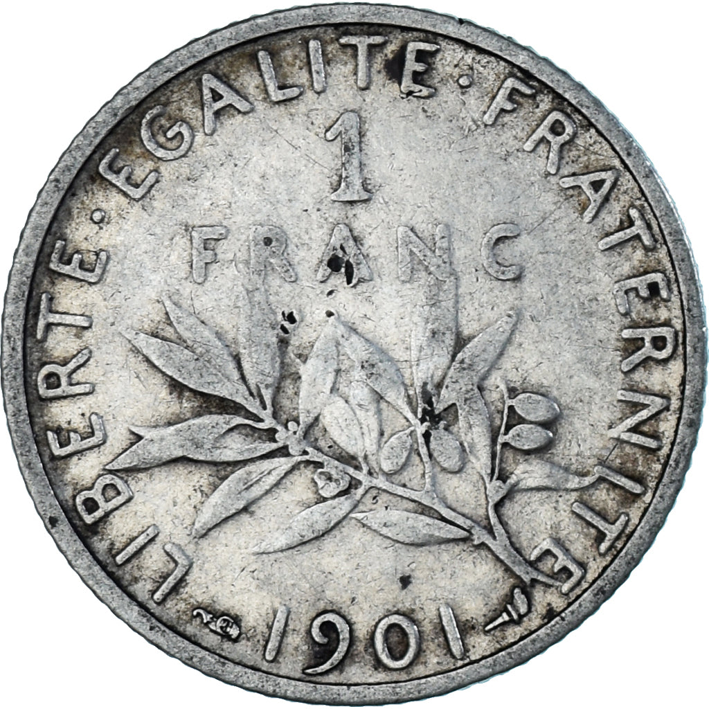 Münze, Frankreich, Semeuse, Franc, 1901, Paris, SS, Silber, KM:844.1