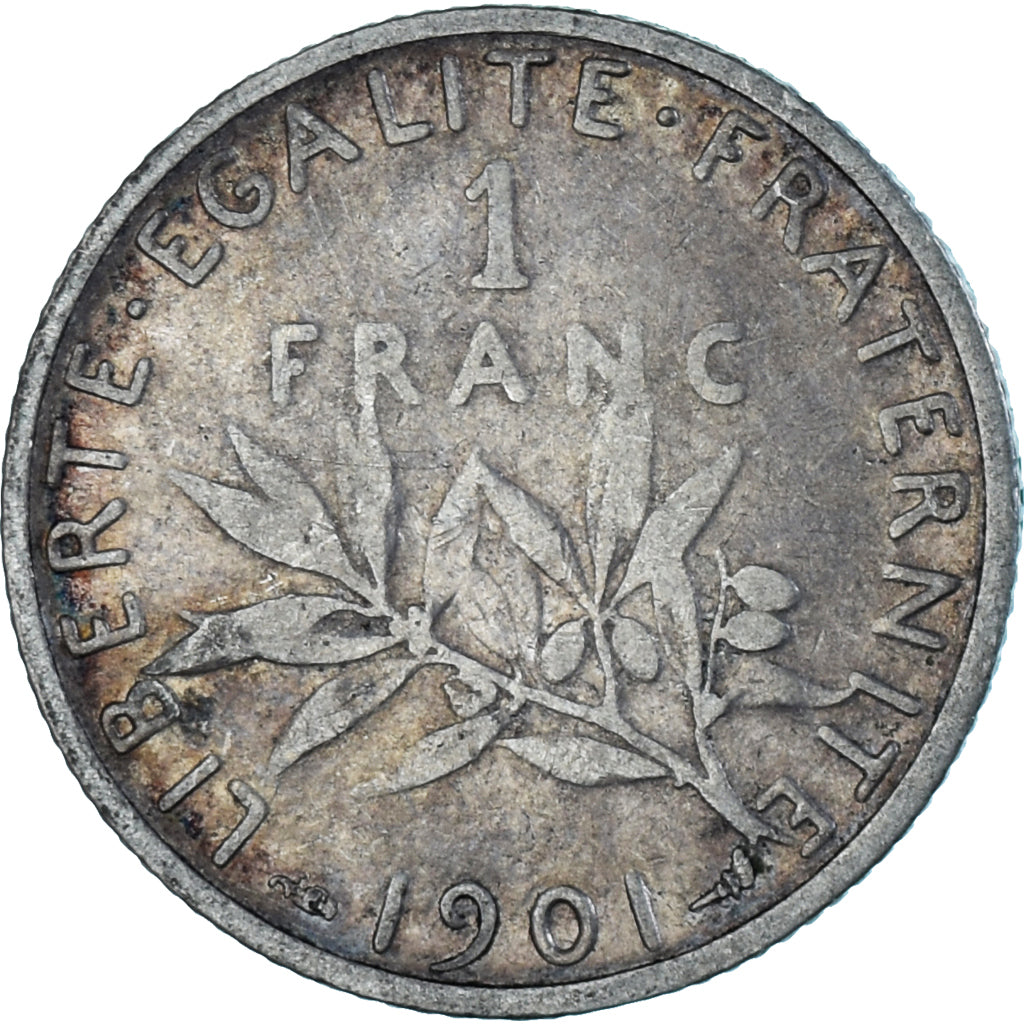 Monnaie, France, Semeuse, Franc, 1901, Paris, TTB, Argent, Gadoury:467, KM:844.1