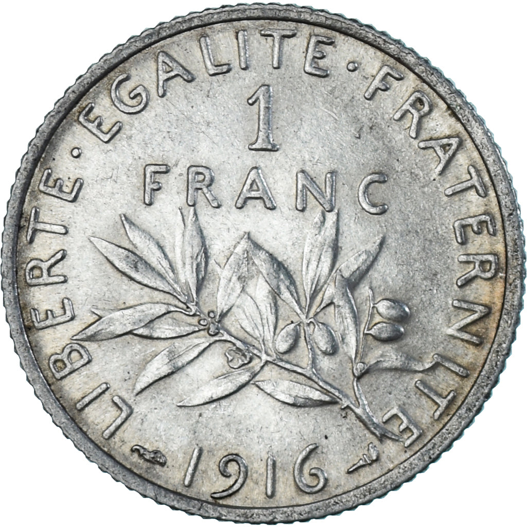 Monnaie, France, Semeuse, Franc, 1916, Paris, SUP+, Argent, Gadoury:467