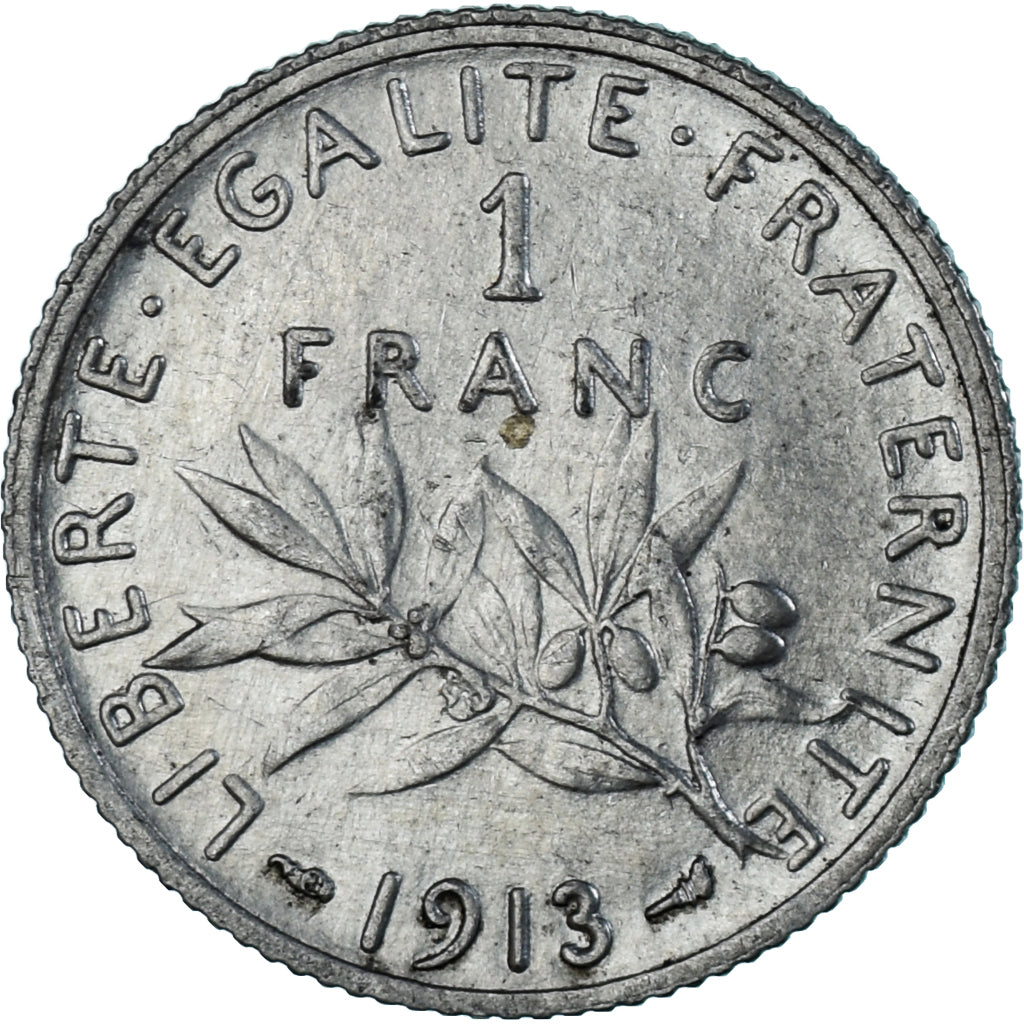 Moneta, Francia, Semeuse, Franc, 1913, Paris, SPL, Argento, KM:844.1