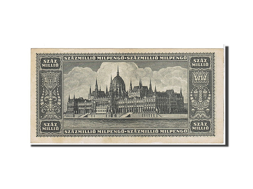 Banknote, Hungary, 100 Million Milpengö, 1946, AU(55-58)