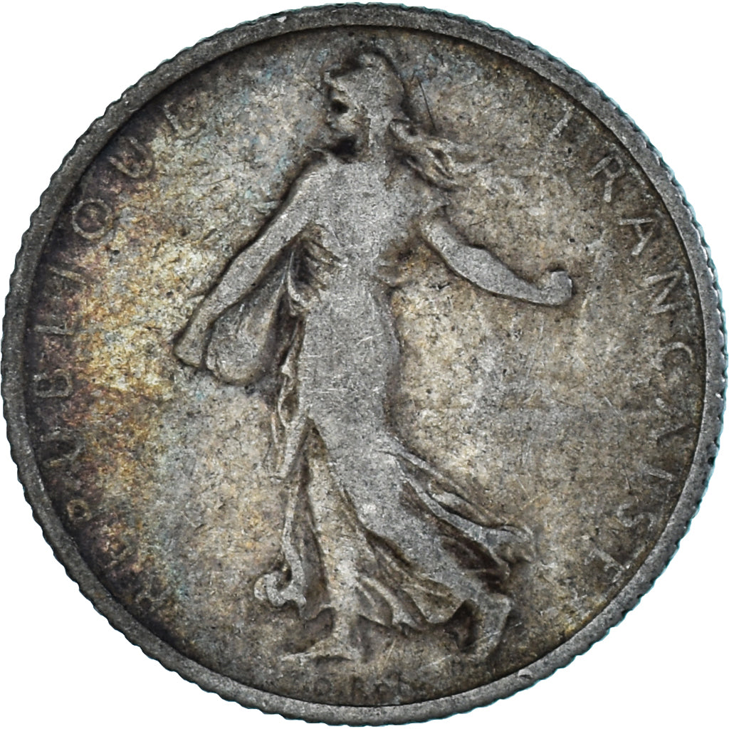 Coin, France, Semeuse, Franc, 1909, Paris, VF(30-35), Silver, KM:844.1