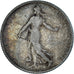 Coin, France, Semeuse, Franc, 1909, Paris, VF(30-35), Silver, KM:844.1