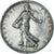 Moneta, Francia, Semeuse, Franc, 1909, Paris, BB+, Argento, KM:844.1