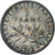 Coin, France, Semeuse, Franc, 1912, Paris, AU(50-53), Silver, KM:844.1