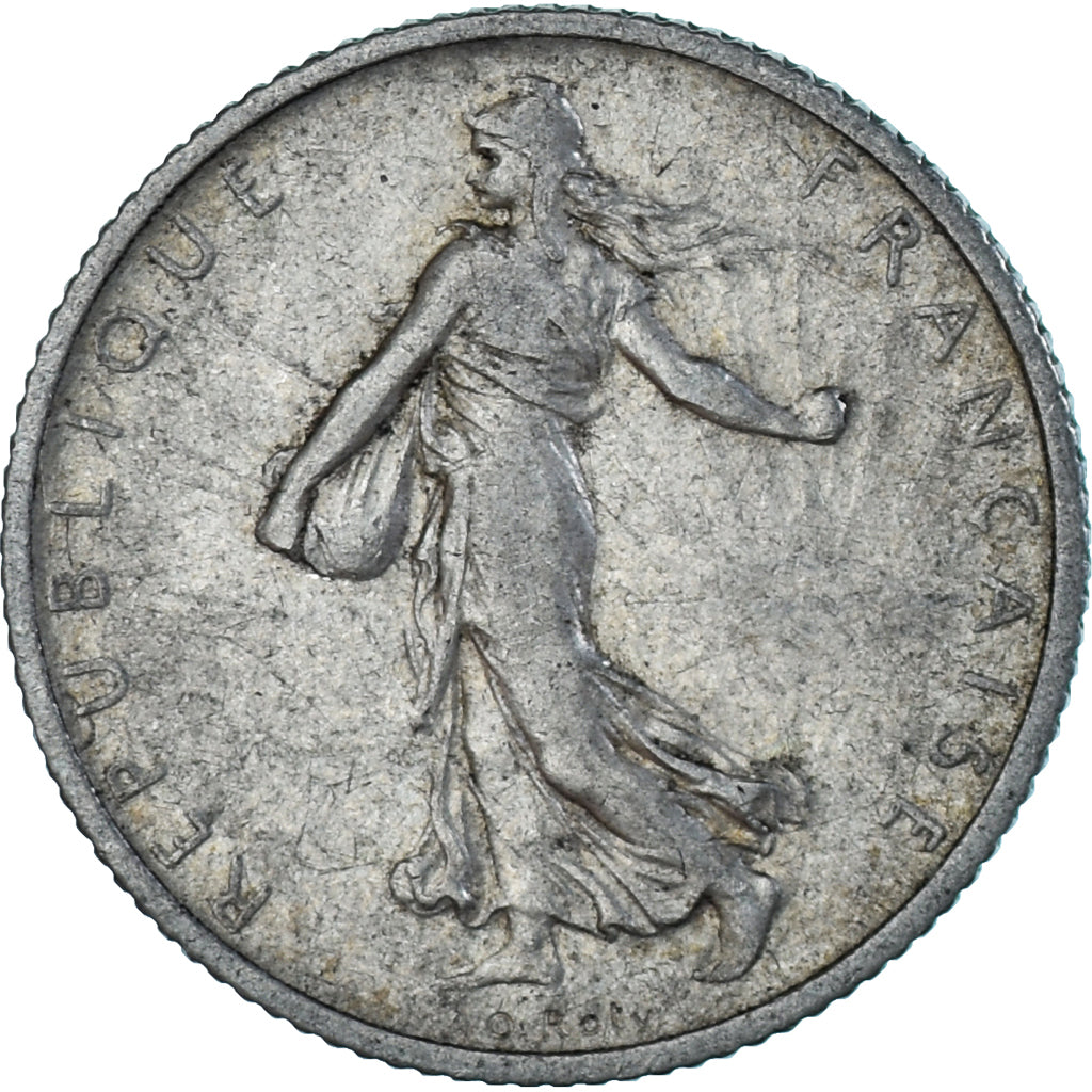 France, Semeuse, Franc, 1912, Paris, EF(40-45), Silver, KM:844.1