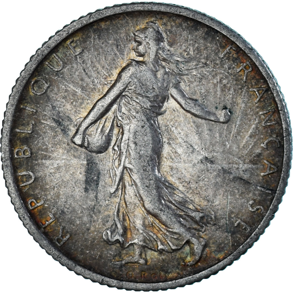 Francia, Semeuse, Franc, 1912, Paris, BB, Argento, KM:844.1