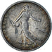 Francia, Semeuse, Franc, 1912, Paris, BB, Argento, KM:844.1